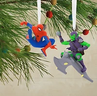 Hallmark Marvel Spider-Man and Green Goblin Christmas Ornaments, Set of 2 