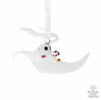 Disney Tim Burton's The Nightmare Before Christmas Zero With Candy Cane Hallmark Ornament 