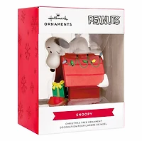 Peanuts Snoopy on Holiday Doghouse Hallmark Ornament 