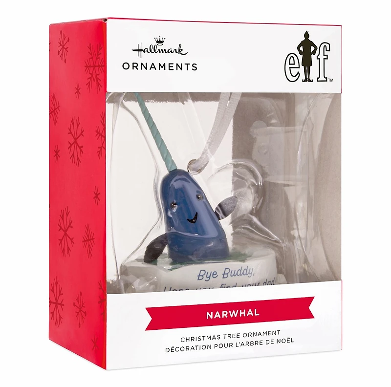 Elf Narwhal Hallmark Ornament 