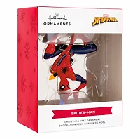 Marvel Spider-Man Hanging From Lights Hallmark Ornament 