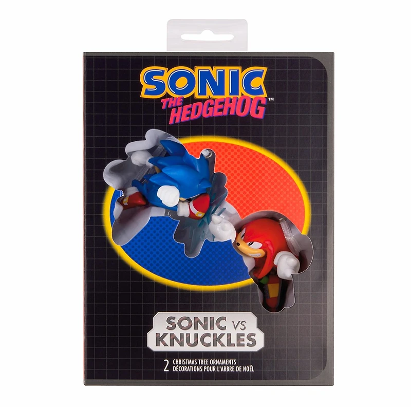 Sonic the Hedgehog Sonic vs Knuckles 2pc Hallmark Ornament 