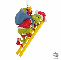 Dr. Seuss's How the Grinch Stole Christmas!™ Grinch on Ladder Hallmark Ornament 