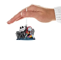 Disney Tim Burton's The Nightmare Before Christmas Jack and Sally With Tombstones Hallmark Ornament 