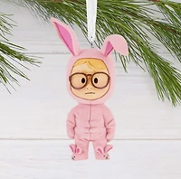 A Christmas Story Ralphie in Bunny Suit Stylized Hallmark Ornament 