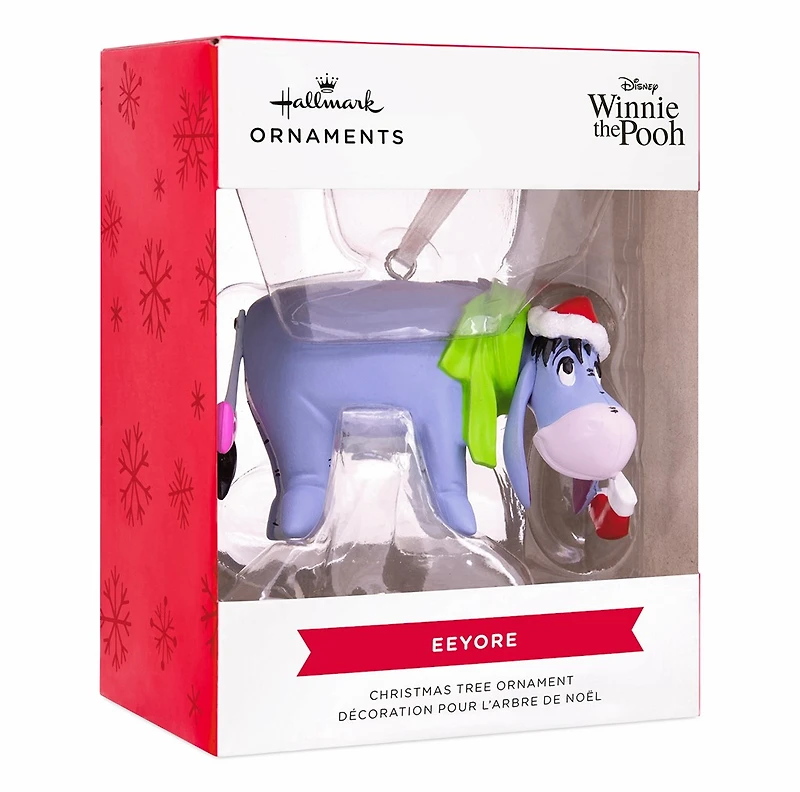 Hallmark Ornament Christmas Tree Winnie Pooh Eeyore Santa Hat Donkey