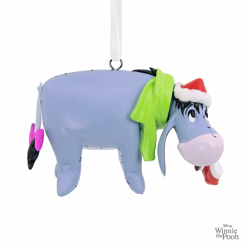 Hallmark Ornament Christmas Tree Winnie Pooh Eeyore Santa Hat Donkey
