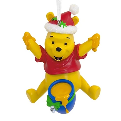 Hallmark Christmas Ornament (Disney Santa Winnie the Pooh With Honey Pot) 