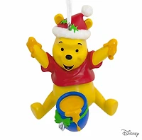 Hallmark Christmas Ornament (Disney Santa Winnie the Pooh With Honey Pot) 