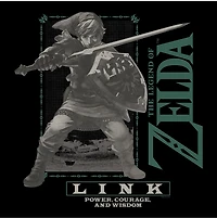T-shirt The Legend of Zelda : Link en gris - Taille M 
