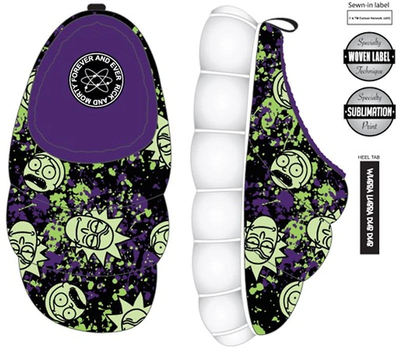 Pantoufles en peluche Rick et Morty Cloud