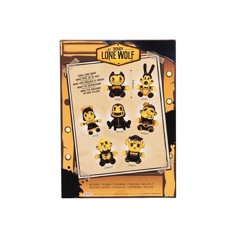 Bendy: Lone Wolf - Crane Game Mini Plush Set 7 Pc 
