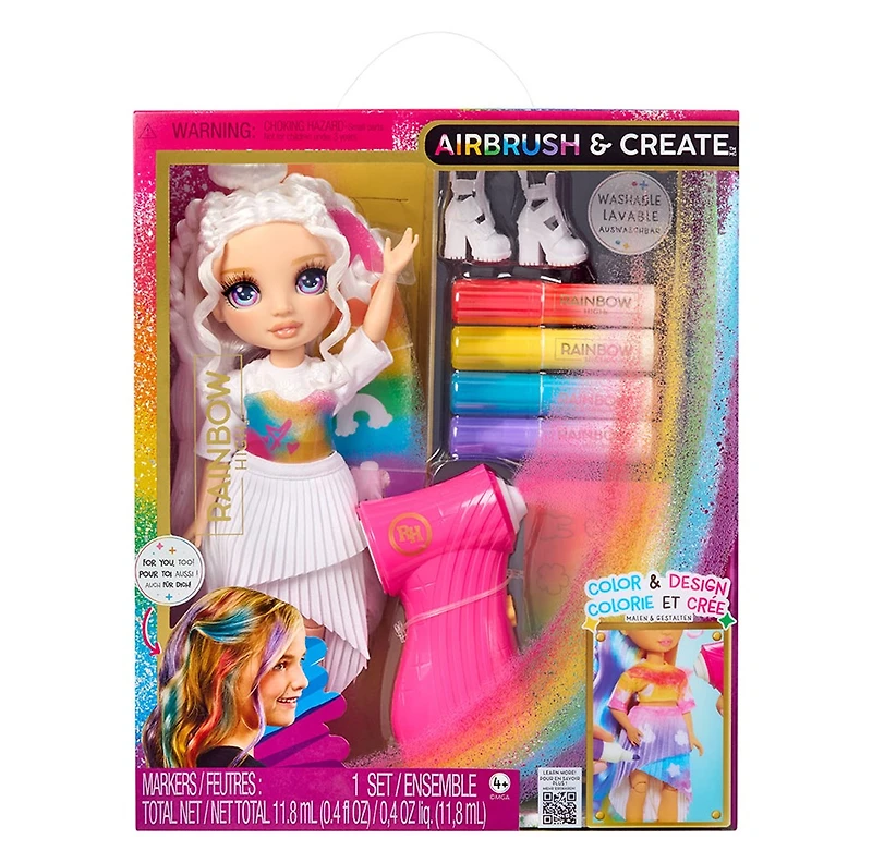 Rainbow High Air Brush & Create DIY Fashion Doll Assorted – One Variation Chosen at Random