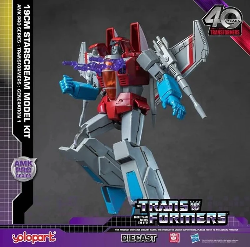 Yolopark - Transformers: Chapter 3 - Starscream G1 8-Inch (19 Cm) Pro Amk Advanced Model Kit 