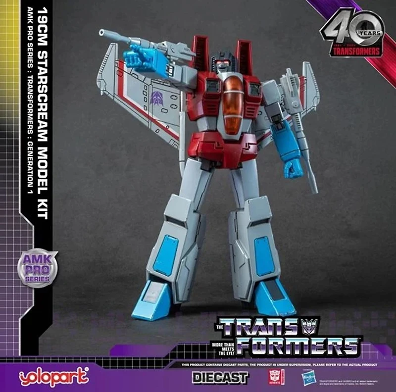 Yolopark - Transformers: Chapter 3 - Starscream G1 8-Inch (19 Cm) Pro Amk Advanced Model Kit