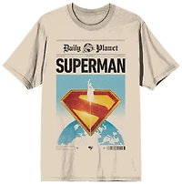 Superman Daily Planet Beige Tee