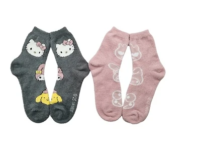 Hello Kitty et ses amis : Chaussettes en micro-polyester - Lot de 2