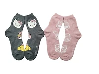 Hello Kitty et ses amis : Chaussettes en micro-polyester - Lot de 2