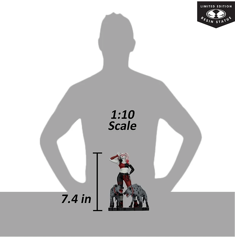 DC Direct Harley Quinn by Jenny Frison (Harley Quinn: Red, White & Black) 1:10 Scale Resin Statue 