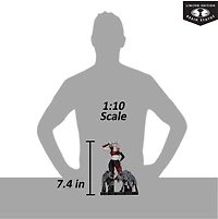 DC Direct Harley Quinn by Jenny Frison (Harley Quinn: Red, White & Black) 1:10 Scale Resin Statue 