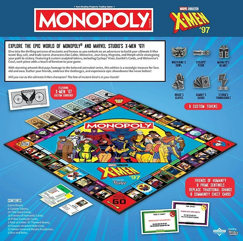 X-Men '97 Monopoly 