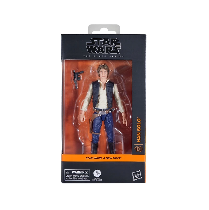 Star Wars The Black Series Han Solo, Star Wars: A New Hope Collectible Action Figure (6”) 
