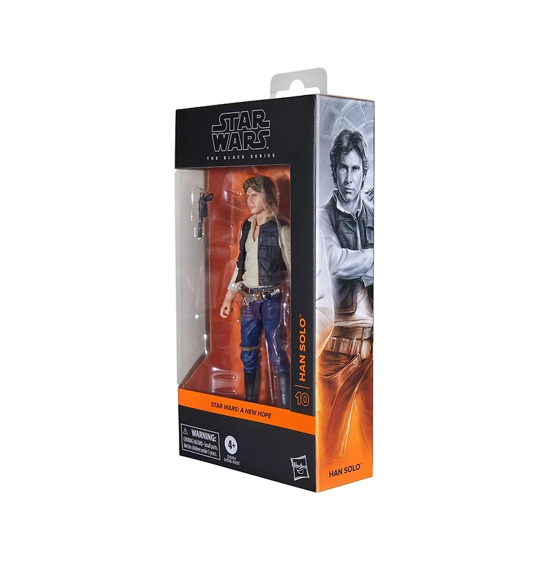 Star Wars The Black Series Han Solo, Star Wars: A New Hope Collectible Action Figure (6”) 