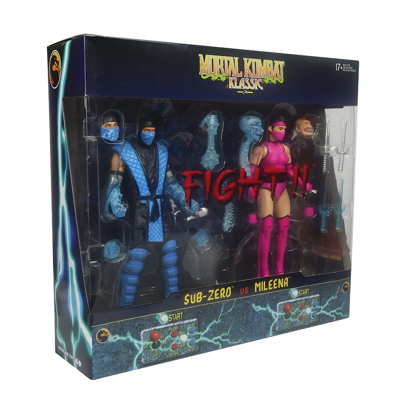 Mortal Kombat Klassics Sub-Zero vs Mileena 7-Inch Action Figure Deluxe 2-Pack 