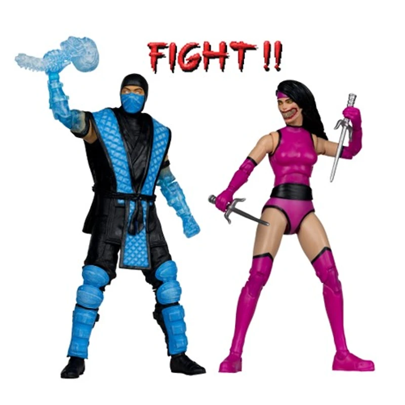 Mortal Kombat Klassics Sub-Zero vs Mileena 7-Inch Action Figure Deluxe 2-Pack 