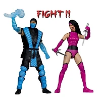 Mortal Kombat Klassics Sub-Zero vs Mileena 7-Inch Action Figure Deluxe 2-Pack 