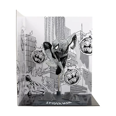Marvel Spider-Man (Line Art) 1:10th Scale Collectible with Scene (Spider-Man #6) Gold Label 