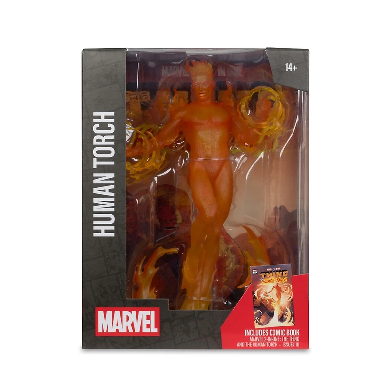 Marvel Human Torch 1:6th Scale Collectible with Scene (Marvel 2-in-One #10) 