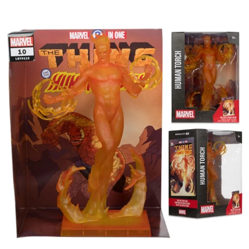 Marvel Human Torch 1:6th Scale Collectible with Scene (Marvel 2-in-One #10) 