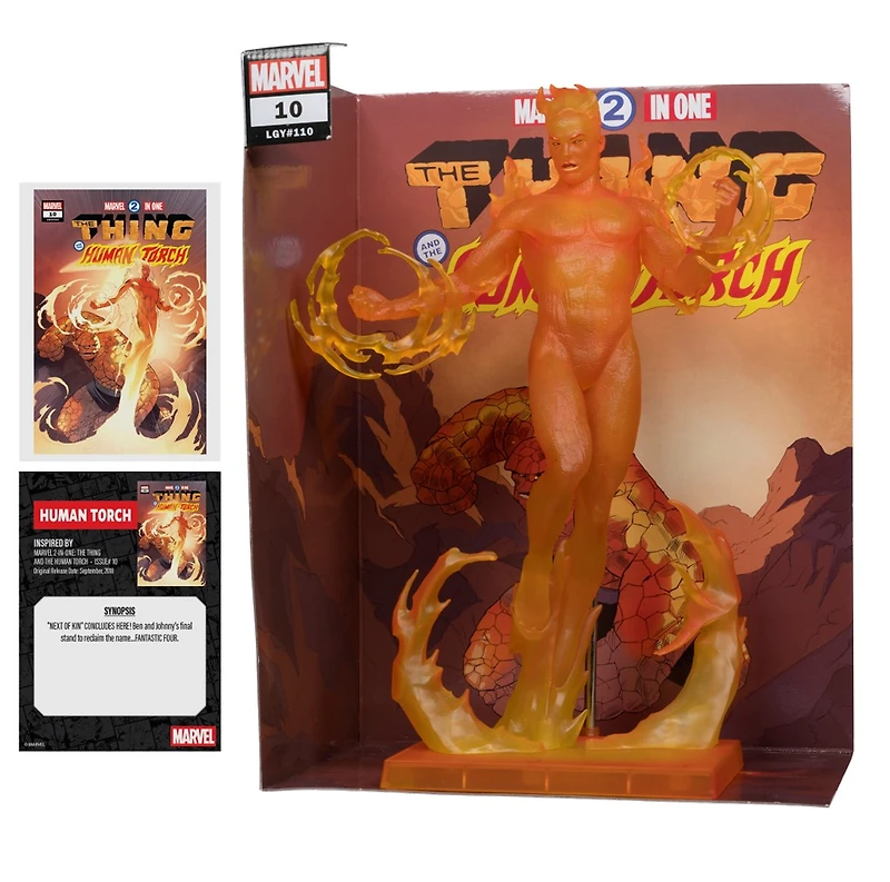 Marvel Human Torch 1:6th Scale Collectible with Scene (Marvel 2-in-One #10) 