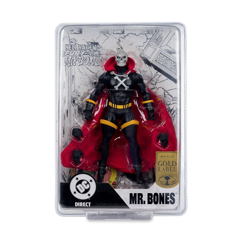 DC Direct Mr. Bones (Infinity Inc #16) 7-Inch Action Figure with Lithograph Gold Label 