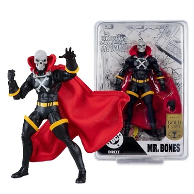 DC Direct Mr. Bones (Infinity Inc #16) 7-Inch Action Figure with Lithograph Gold Label 