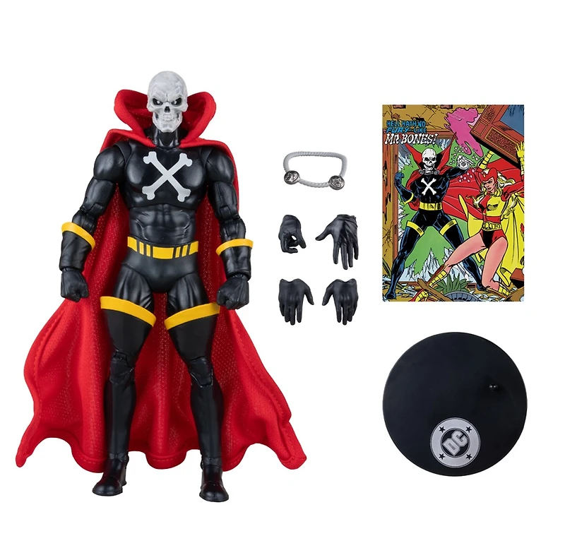 DC Direct Mr. Bones (Infinity Inc #16) 7-Inch Action Figure with Lithograph Gold Label 