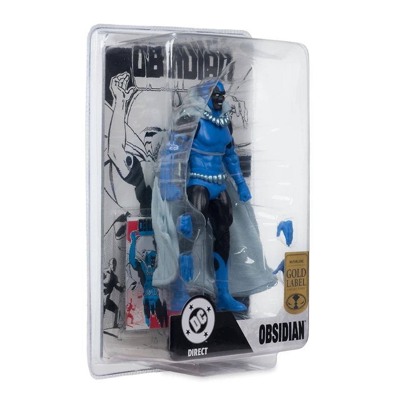 DC Direct Obsidian (Infinity Inc #16) 7-Inch Action Figure with Lithograph Gold Label 