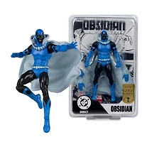 DC Direct Obsidian (Infinity Inc #16) 7-Inch Action Figure with Lithograph Gold Label 