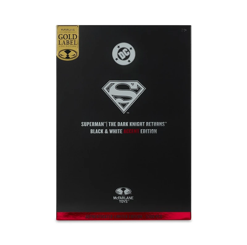 DC Multiverse Superman (The Dark Knight Returns) Black & White Accent Edition Gold Label 7-Inch Action Figure