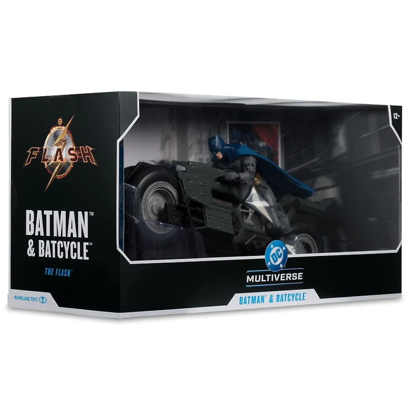 DC Multiverse Batman & Batcycle (The Flash) 7-Inch Action Figure and Vehicle 2 Pack 