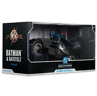 DC Multiverse Batman & Batcycle (The Flash) 7-Inch Action Figure and Vehicle 2 Pack 