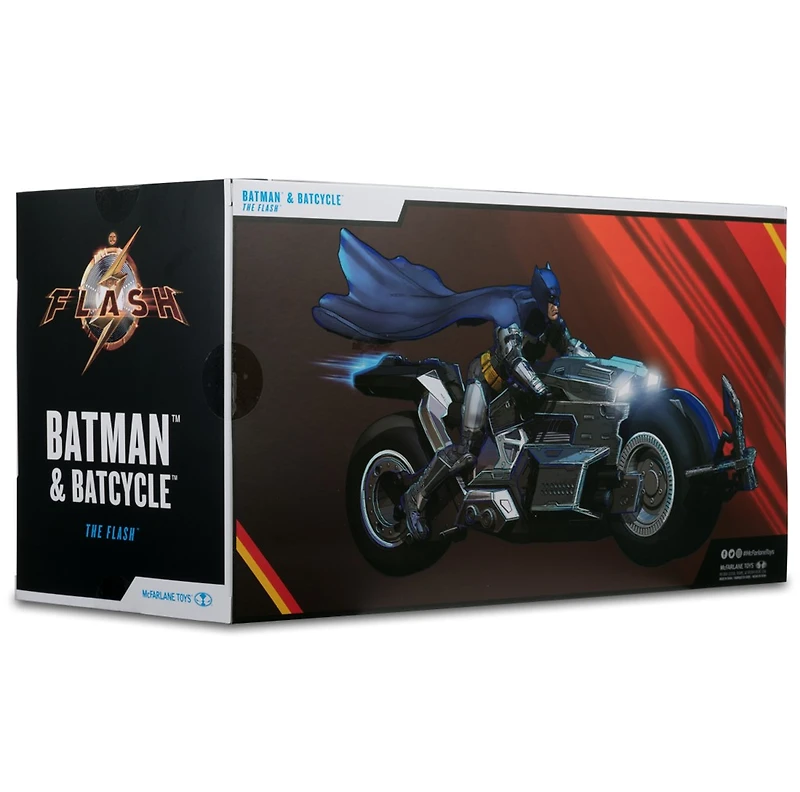 DC Multiverse Batman & Batcycle (The Flash) 7-Inch Action Figure and Vehicle 2 Pack 