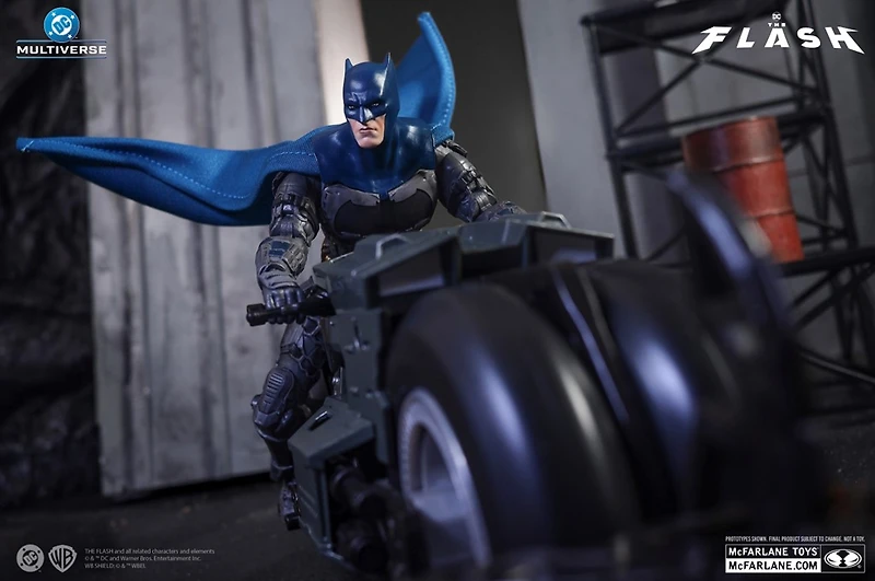 DC Multiverse Batman & Batcycle (The Flash) 7-Inch Action Figure and Vehicle 2 Pack 