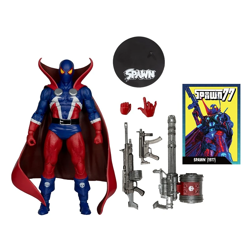 Spawn 77 7-Inch Action Figure with Comic and McFarlane Toys Digital Collectible   [Red Platinum Edition]