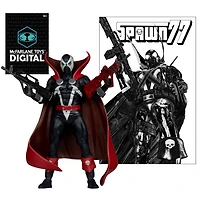 Spawn 77 (Black and Red) 7-Inch Action Figure with Comic and McFarlane Toys Digital Collectible [Red Platinum Edition]