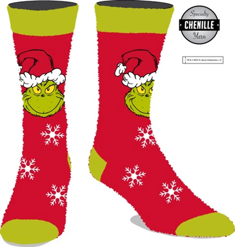 Santa Grinch Red Socks