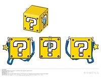 Super Mario Bros 3D Question Cube Bag 