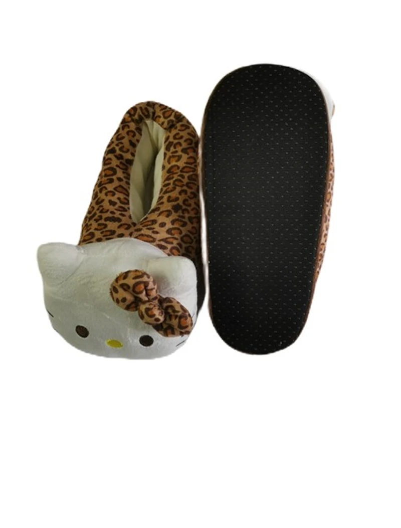 Pantoufles Hello Kitty à imprimé léopard