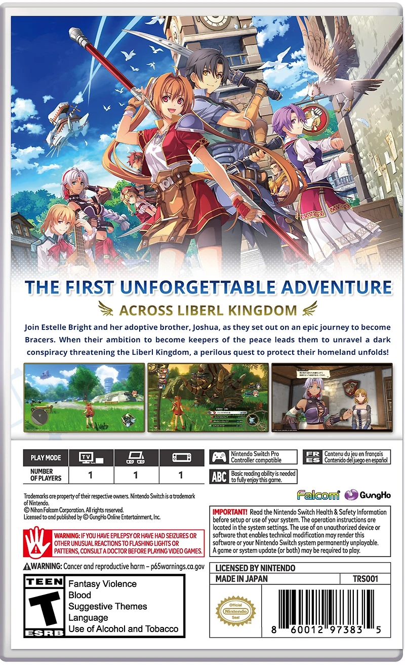 Trails the Sky 1st Chapter